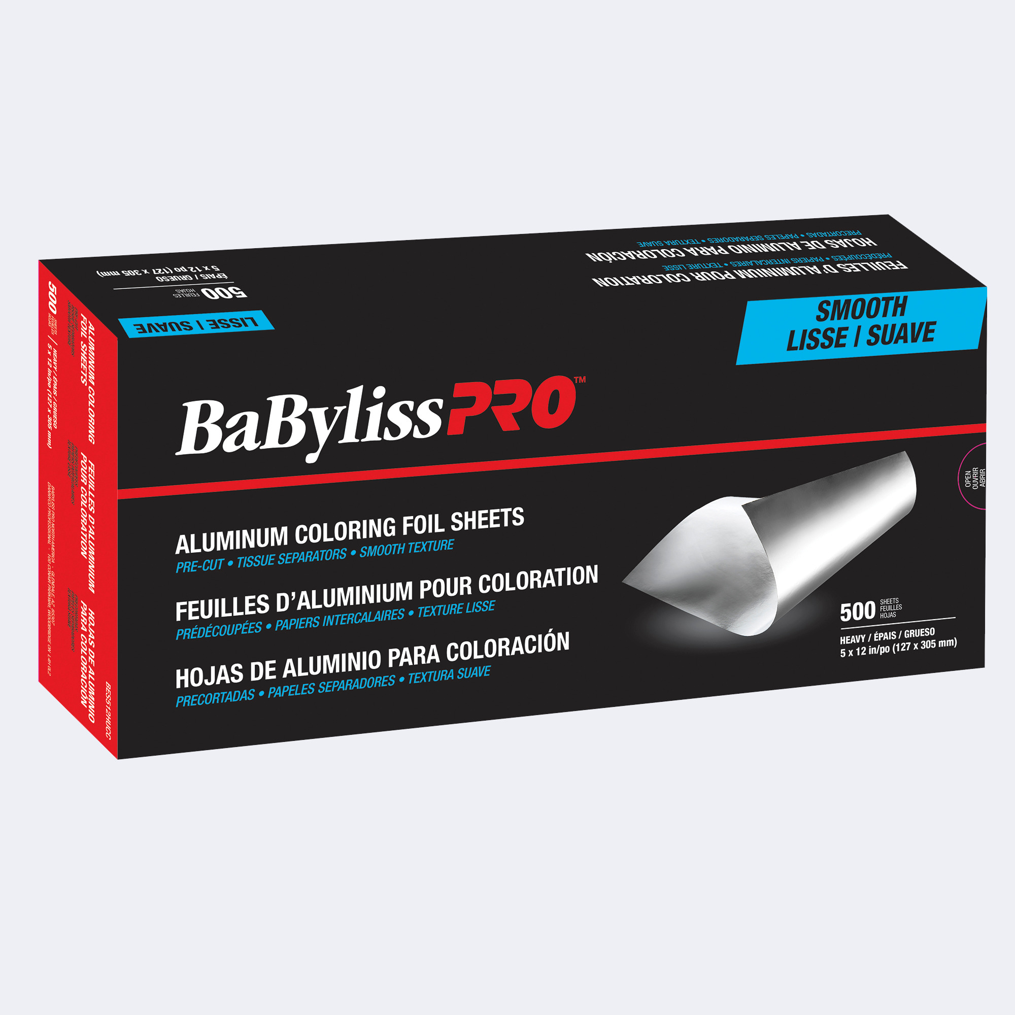 BaBylissPRO® Aluminum Coloring Foil, 500 Sheets, , small